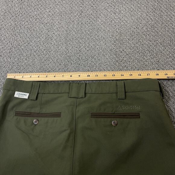 Schöffel Pants Mens XL 42 Green Gore Tex Waterproof Outdoor Adjustable Cuffs - Picture 14 of 16